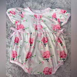 Floral Toddler Romper Play Suit